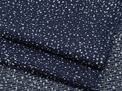 平和屋着物＊夏物　小紋　紋絽　藍　霞文　正絹　逸品　CABK1019ou