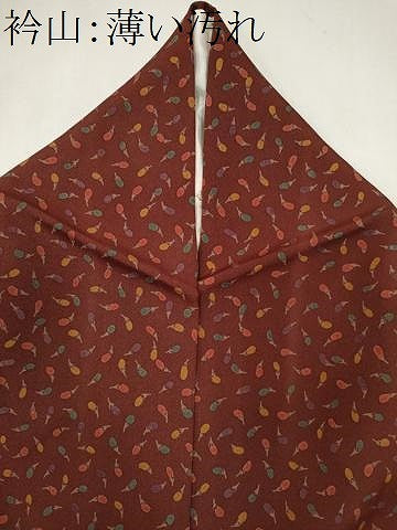 平和屋着物■上質な小紋　成り物　正絹　逸品　CABK1027ou