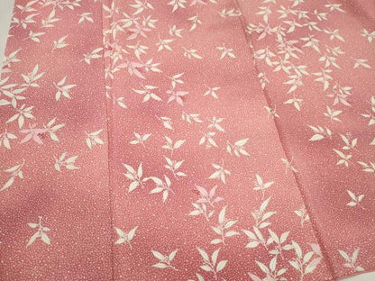 平和屋着物■上質な小紋　舞葉文　正絹　逸品　CABK1028ou