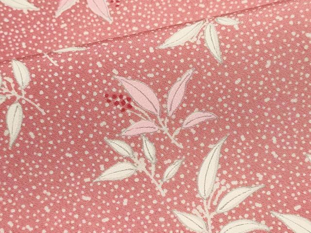 平和屋着物■上質な小紋　舞葉文　正絹　逸品　CABK1028ou