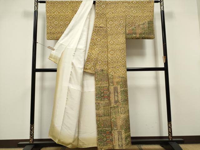 平和屋着物■訪問着　動物草花文　正絹　逸品　CABK1033ou