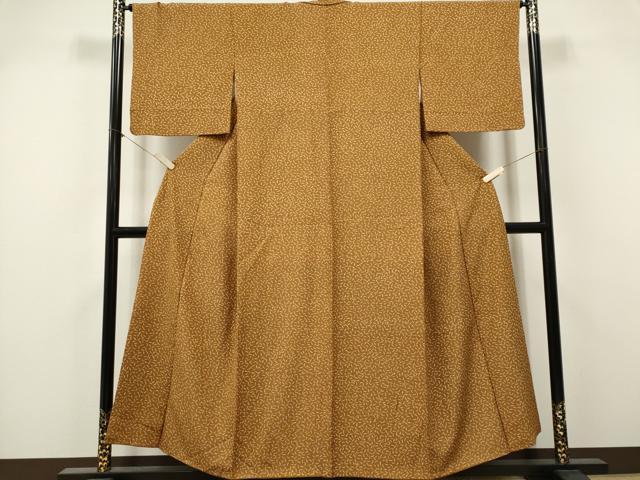 平和屋着物■上質な小紋　成り物　唐辛子　正絹　逸品　CABK1035ou