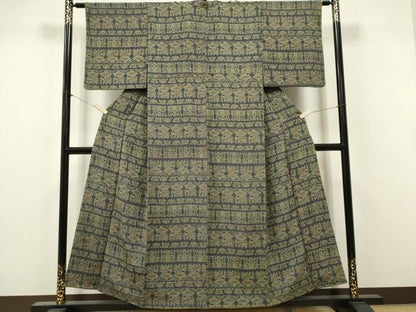 平和屋着物■上質な小紋　壁画文様　正絹　逸品　CABK1037ou