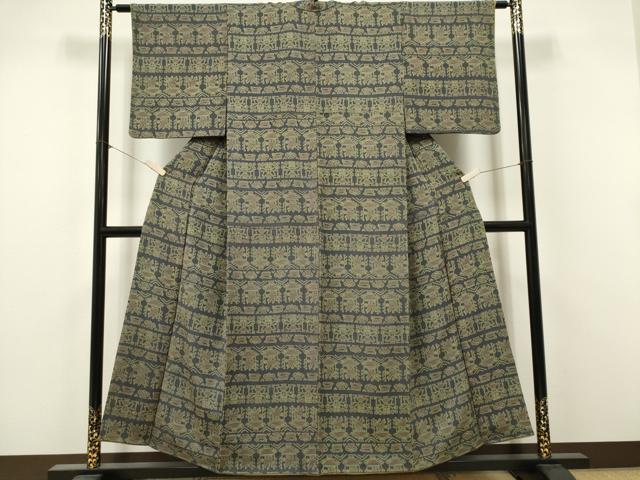 平和屋着物■上質な小紋　壁画文様　正絹　逸品　CABK1037ou
