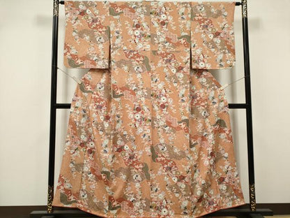 平和屋着物■上質な小紋　辻が花　金彩　正絹　逸品　CABK1040ou