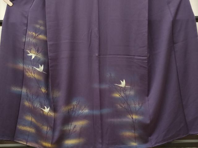 平和屋着物■訪問着　飛鶴文　三越扱い　正絹　逸品　CABK1047ou