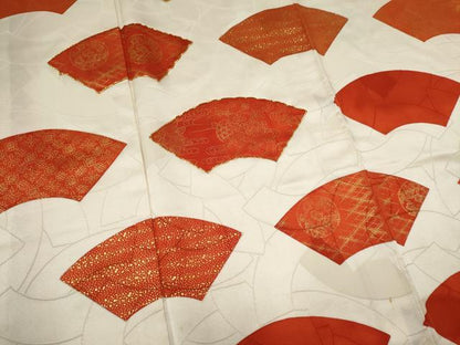 平和屋着物■豪華振袖　駒刺繍　地紙文　金彩　正絹　逸品　CABK1050ou