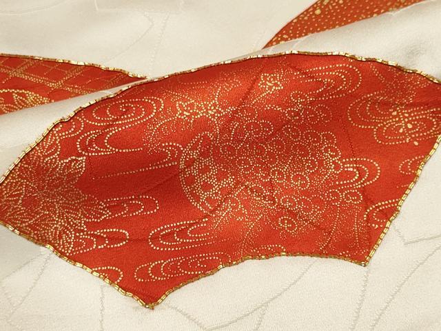 平和屋着物■豪華振袖　駒刺繍　地紙文　金彩　正絹　逸品　CABK1050ou