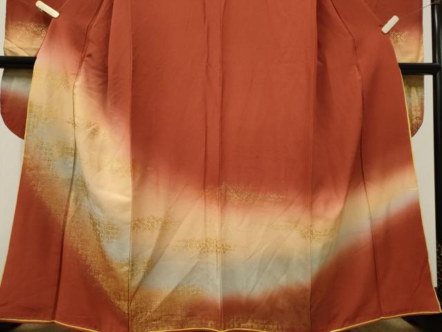 平和屋着物■豪華振袖　霞花文　暈し染め　金彩　やまと誂製　正絹　逸品　CABK1052ou