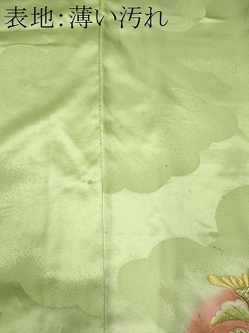 平和屋着物■豪華振袖　駒刺繍　雲取り枝花文　暈し染め　金彩　正絹　逸品　CABK1053ou