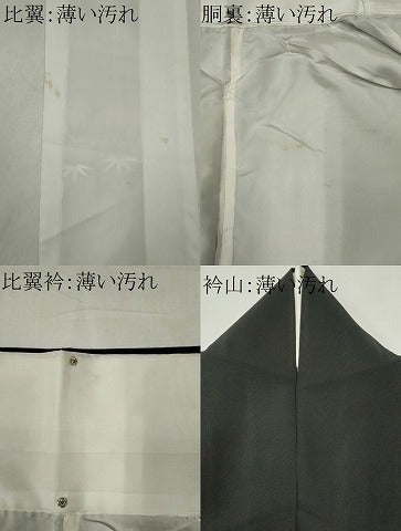 平和屋着物■豪華黒留袖　作家物　駒刺繍　鴛鴦風景花文　暈し染め　金銀彩　正絹　逸品　CABK1055ou