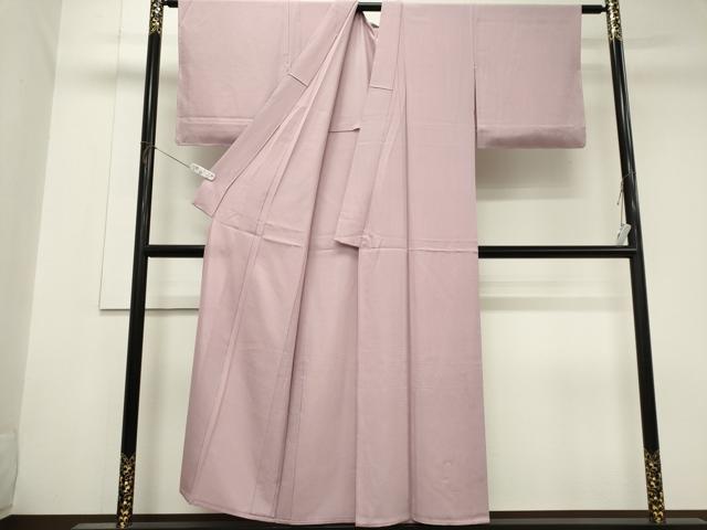 平和屋着物＊夏物　色無地　絽　紅藤色　正絹　逸品　CABK1057ou
