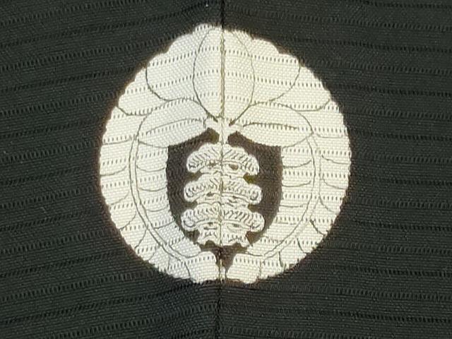 平和屋着物＊夏物　男性　絽　黒紋付　ゑり善扱い　正絹　逸品　CABK1059ou