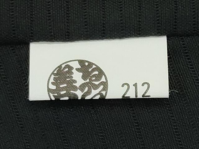 平和屋着物＊夏物　男性　絽　黒紋付　ゑり善扱い　正絹　逸品　CABK1059ou