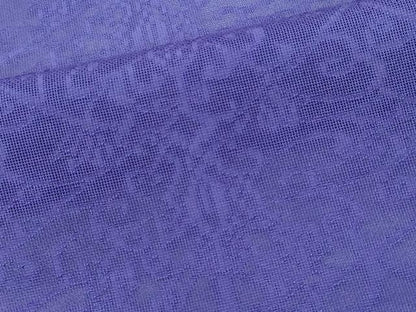 平和屋着物＊夏物　色無地　花唐草紋紗　菫色　正絹　逸品　CABK1061ou