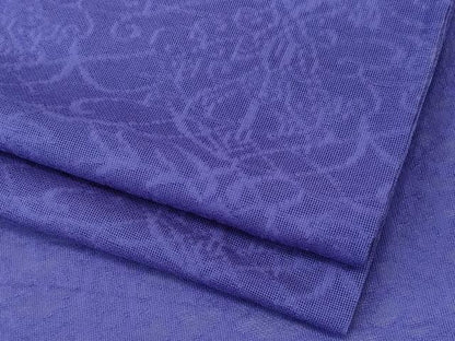 平和屋着物＊夏物　色無地　花唐草紋紗　菫色　正絹　逸品　CABK1061ou