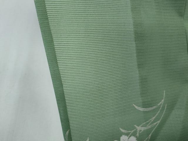 平和屋着物＊夏物　小紋　絽　草花文　洗える着物　CABK1069ou