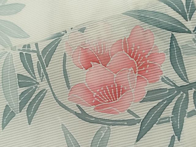 平和屋着物＊夏物　訪問着　絽　枝花文　正絹　逸品　CABK1082ou