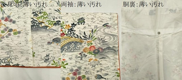 平和屋着物■上質な小紋　風景文　正絹　逸品　CABK1092ou