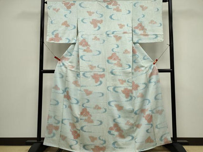 平和屋着物■上質な小紋　総絞り　流水文　正絹　逸品　CABK1096ou