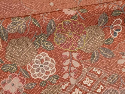 平和屋着物■上質な小紋　雲取り吉祥花文　正絹　逸品　CABK1098ou