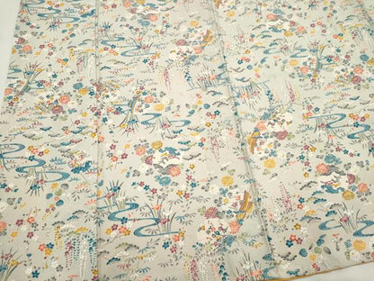平和屋着物■上質な小紋　風景文　正絹　逸品　未使用　CABK1101ou