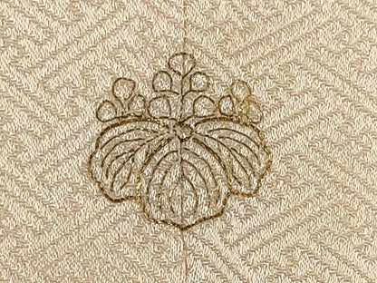 平和屋着物■訪問着　刺繍　エ霞草花文　金彩　正絹　逸品　CABK1113ou