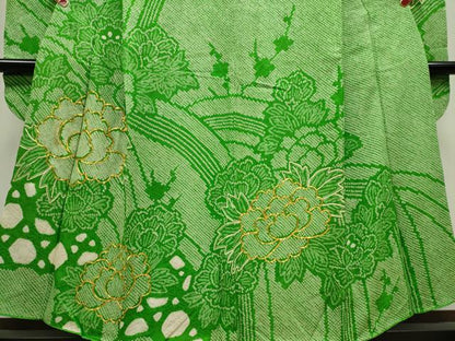 平和屋着物■豪華振袖　駒刺繍　絞り　草花文　やまと誂製　正絹　逸品　CABK1120ou