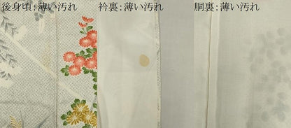 平和屋着物■上質な小紋　草花文　金彩　やまと誂製　正絹　逸品　CABK1121ou