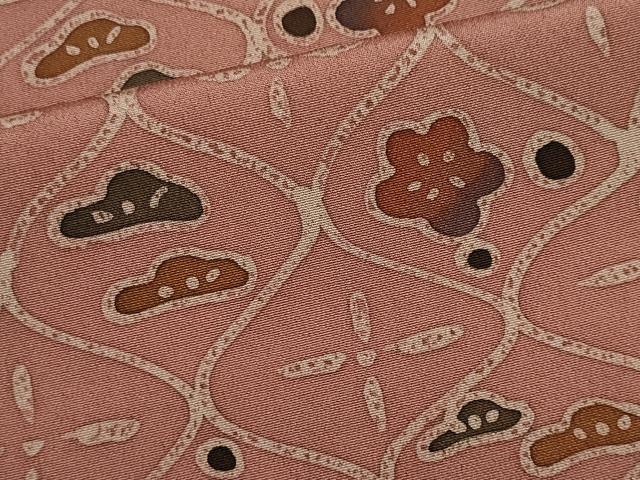 平和屋着物■上質な小紋　型染め　吉祥梅松文　正絹　逸品　CABK1122ou