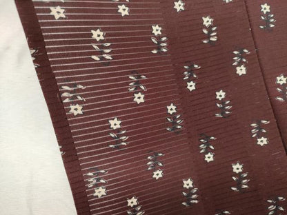 平和屋着物＊夏物　小紋　絽　草花文　正絹　逸品　CABK1129ou