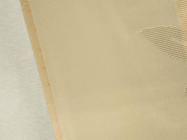 平和屋着物＊夏物　色無地　縦絽　楓紋紗　鳥の子色　正絹　逸品　CABK1131ou