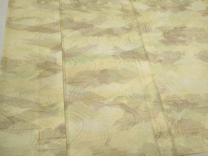 平和屋着物＊夏物　紗紬　流水紋紗　霞文　正絹　逸品　CABK1132ou