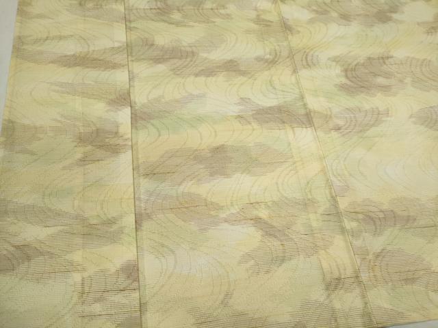 平和屋着物＊夏物　紗紬　流水紋紗　霞文　正絹　逸品　CABK1132ou