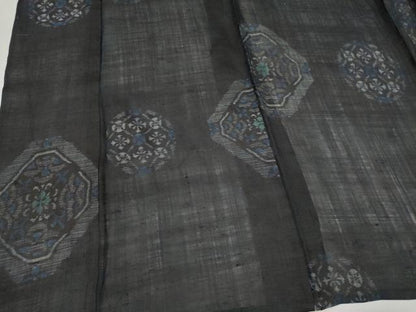平和屋着物＊夏物　重要無形文化財　本場宮古上布　吉祥花文　苧麻　逸品　CABK1133ou