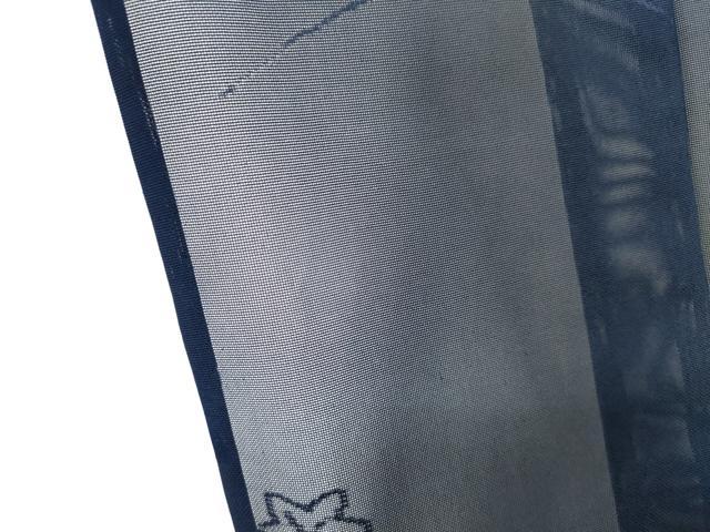平和屋着物＊夏物　小紋　紗　楓文　正絹　逸品　CABK1135ou