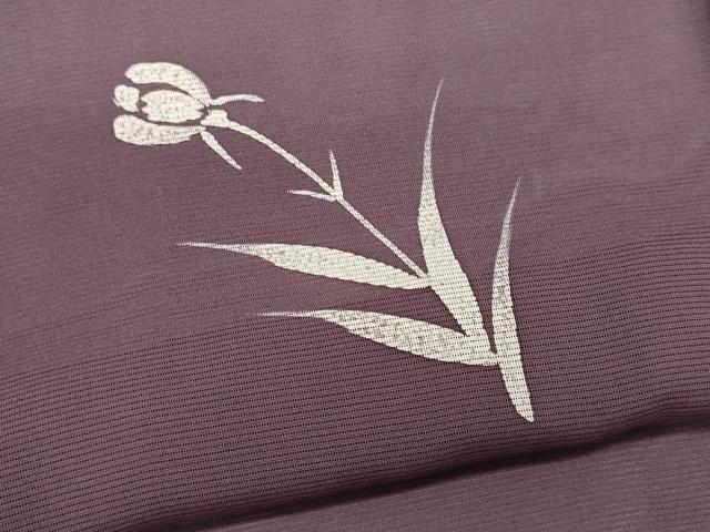 平和屋着物＊夏物　訪問着　絽　ろうけつ染め　草花文　正絹　逸品　CABK1136ou