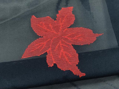 平和屋着物＊夏物　小紋　紗　舞葉文　正絹　逸品　未使用　CABK1145ou