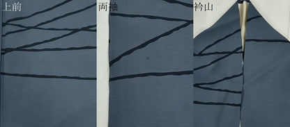 平和屋着物＊夏物　小紋　絽　抽象文様　正絹　逸品　CABK1149ou