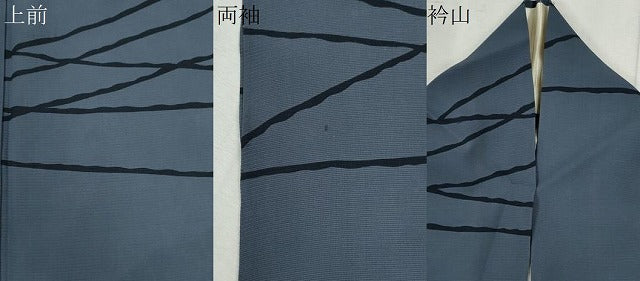 平和屋着物＊夏物　小紋　絽　抽象文様　正絹　逸品　CABK1149ou