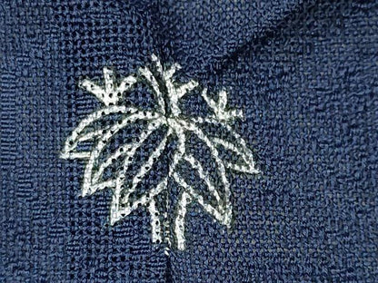 平和屋着物＊夏物　色無地　立波紋紗　深縹色　正絹　逸品　CABK1153ou