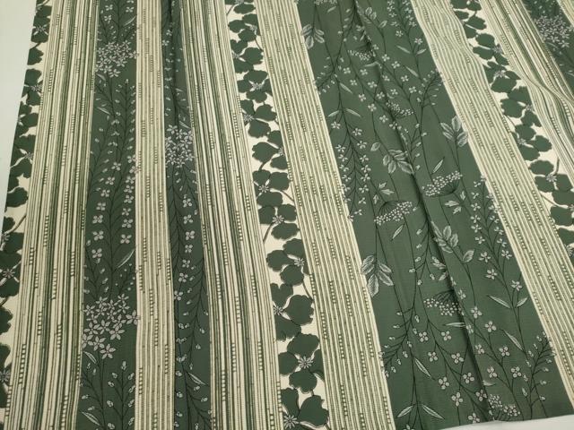 平和屋着物＊夏物　小紋　絽　草花間道　正絹　逸品　CABK1156ou
