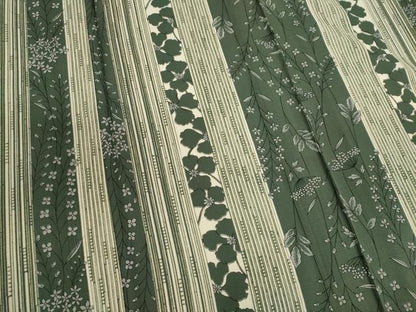 平和屋着物＊夏物　小紋　絽　草花間道　正絹　逸品　CABK1156ou