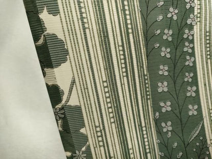 平和屋着物＊夏物　小紋　絽　草花間道　正絹　逸品　CABK1156ou