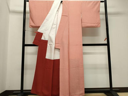 平和屋着物■上質な小紋　縞　正絹　逸品　CABK1161ou