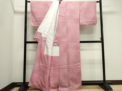 平和屋着物■上質な小紋　霞文　暈し染め　金彩　正絹　逸品　未使用　CABK1186ou