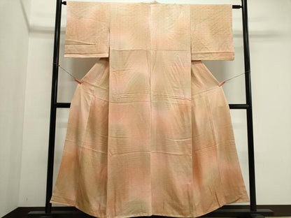 平和屋着物■上質な小紋　霞青海波地紋　暈し染め　正絹　逸品　CABK1187ou