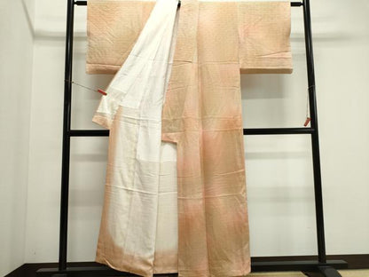 平和屋着物■上質な小紋　霞青海波地紋　暈し染め　正絹　逸品　CABK1187ou