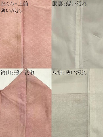 平和屋着物■上質な小紋　霞青海波地紋　暈し染め　正絹　逸品　CABK1189ou