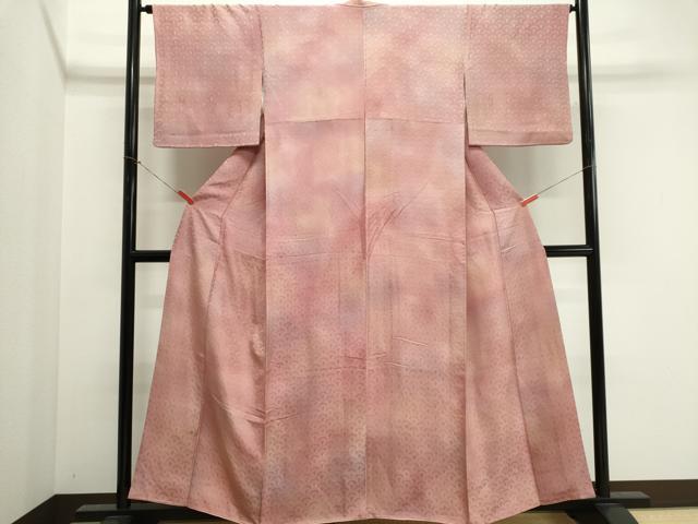 平和屋着物■上質な小紋　霞青海波地紋　暈し染め　正絹　逸品　CABK1189ou